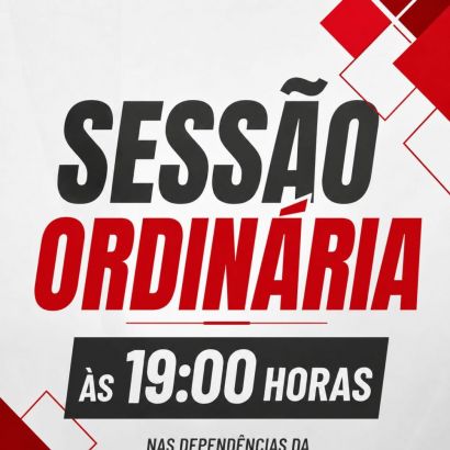 SESSÃO ORDINÁRIA 